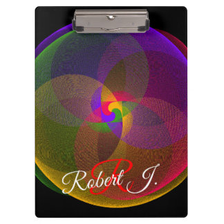 Citrus Color Blend Geometric Clipboard