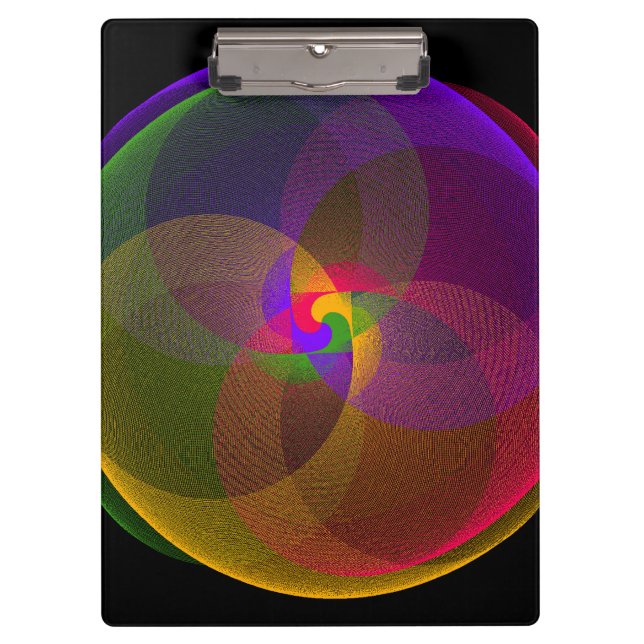 Citrus Color Blend Geometric Clipboard (Front)