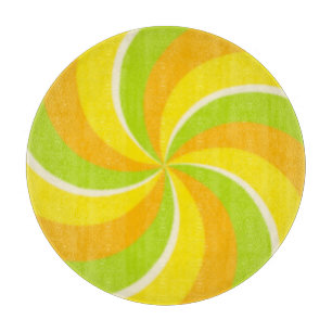 Citrus Coloured Lollipop Cutting Board