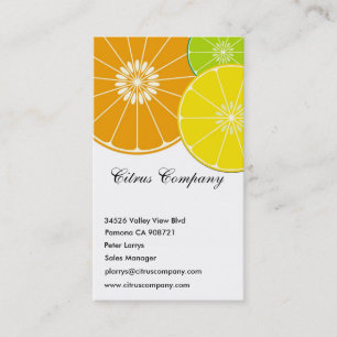 Citrus Company Business Card