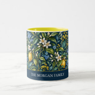 Citrus Conservatory Family Name Two-Tone Coffee Mug