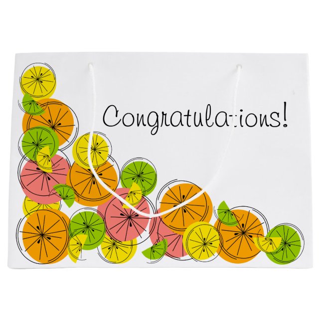 Citrus Corner Text gift bag large (Front)