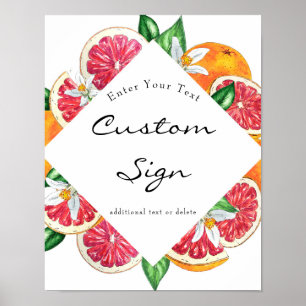  Citrus   Custom Text Sign
