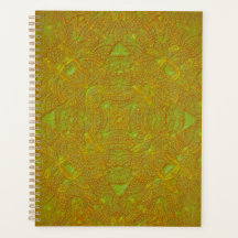 Citrus Damask Mandala Binder