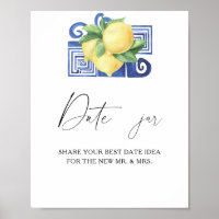 Citrus - date night ideas. Date jar bridal game 