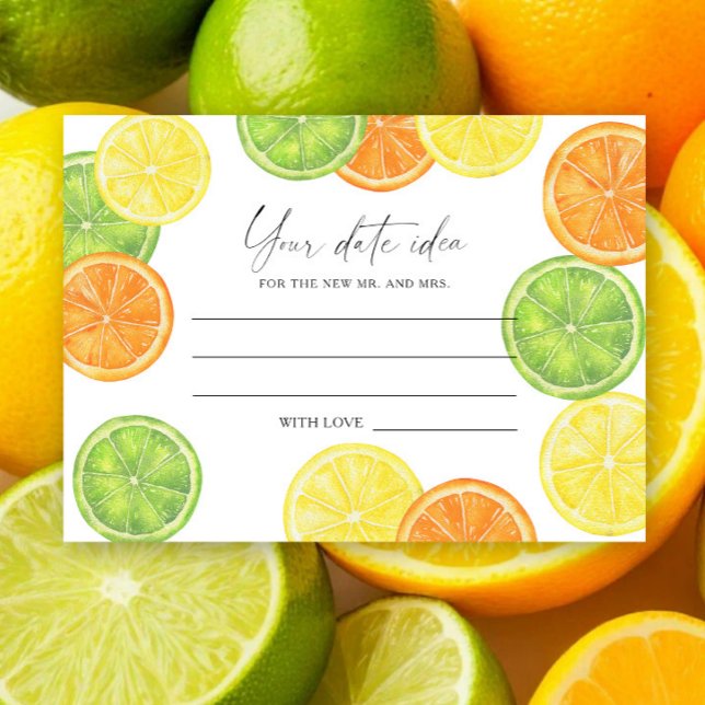 Citrus - Date night ideas \ Date jar Enclosure Card (Creator Uploaded)