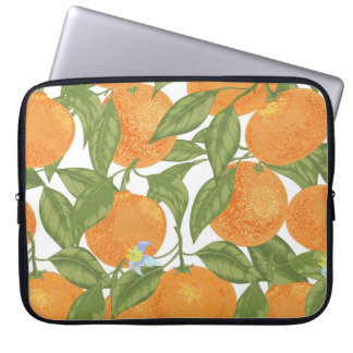 Citrus Delight: Mandarin Vintage Pattern Laptop Sleeve