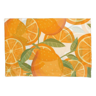 Citrus Delight: Orange Fruit Pattern Pillowcase