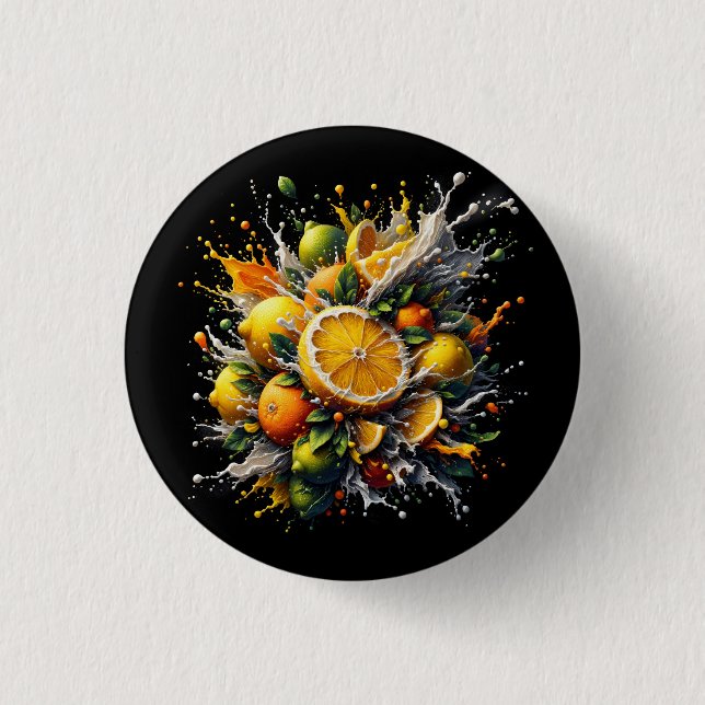 Citrus Explosion 3 Cm Round Badge (Front)