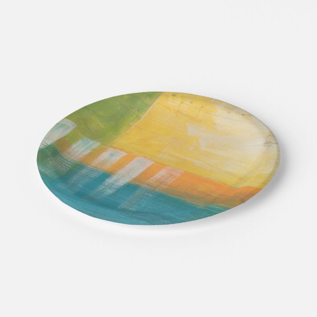 Citrus Fields I Paper Plate (Angled)