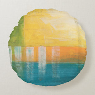 Citrus Fields I Round Cushion