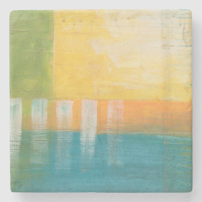 Citrus Fields I Stone Coaster (Front)