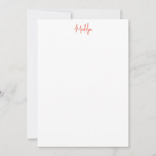 Citrus Flat Note Card