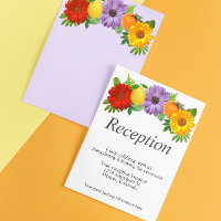 Citrus Floral Garden Wedding Reception
