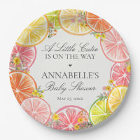 Citrus Floral Little Cutie Baby Shower Table