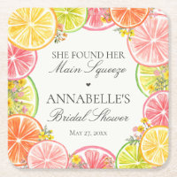 Citrus Floral Main Squeeze Bridal Shower Table