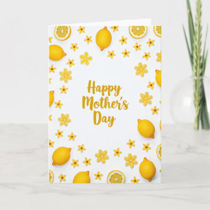 Citrus Floral Mothers Day Card
