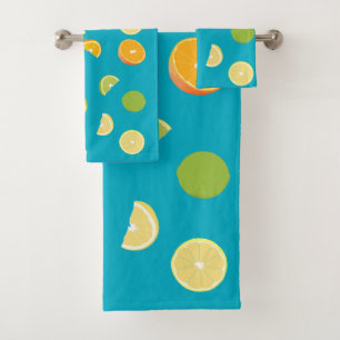 Citrus Fruit Bath Towel Set