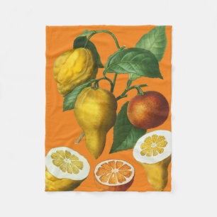 CITRUS FRUIT FLEECE BLANKET