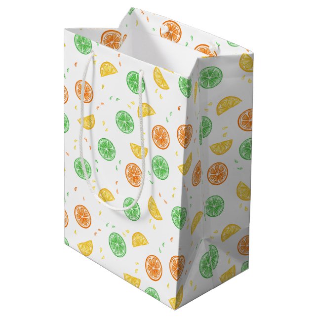 Citrus fruit gift bag (Back Angled)