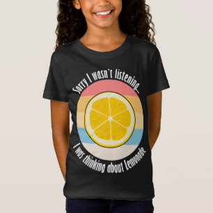 Citrus Fruit Lemon Ironic Quote Thinking About Lem T-Shirt