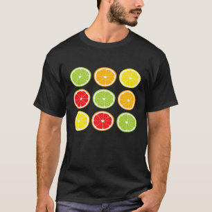 Citrus Fruit Limes Oranges Foodies T Shirt
