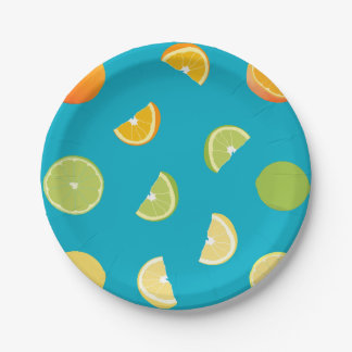 Citrus Fruit Paper Plate