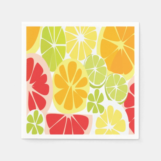 Citrus Fruit Party Napkin (Front)