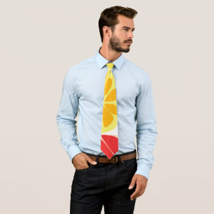 Citrus Fruit Pattern Tie