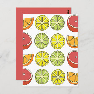 Citrus Fruit Postcard