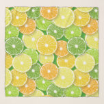 Citrus fruit slices pop art 3 scarf<br><div class="desc">Hand drawn vector pattern with various slices of citrus fruit</div>