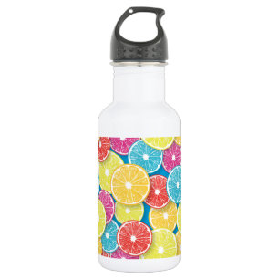 Citrus fruit slices pop art 532 ml water bottle