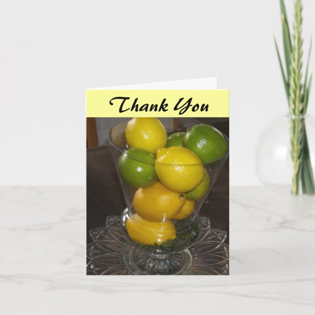 Citrus Fruit Thank You Card (Front)
