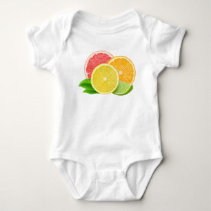 Citrus fruits baby bodysuit