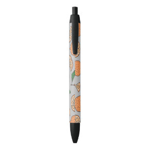 Citrus Fruits Black Ink Pen