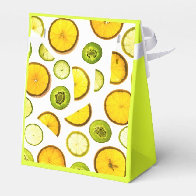 Citrus Fruits Favor or Gift Boxes (Back Side)