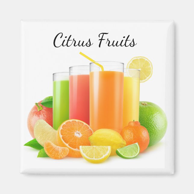 Citrus fruits juices magnet (Front)