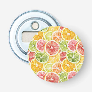 Citrus Fruits Lime Lemon Orange Grapefruit Bottle Opener