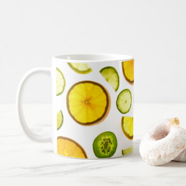 Citrus Fruits Mug (With Donut)