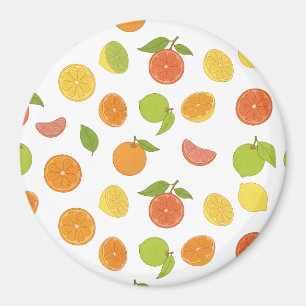 Citrus Fruits Pattern Magnet