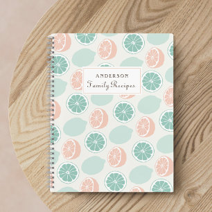 Citrus Fruits Personalised Family Recipe Book