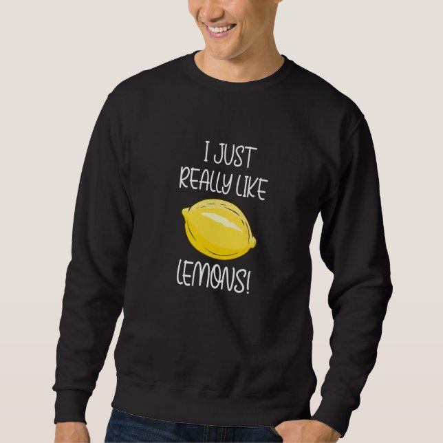 Citrus Fruits Summer Lemonade Vitamins Sweatshirt (Front)