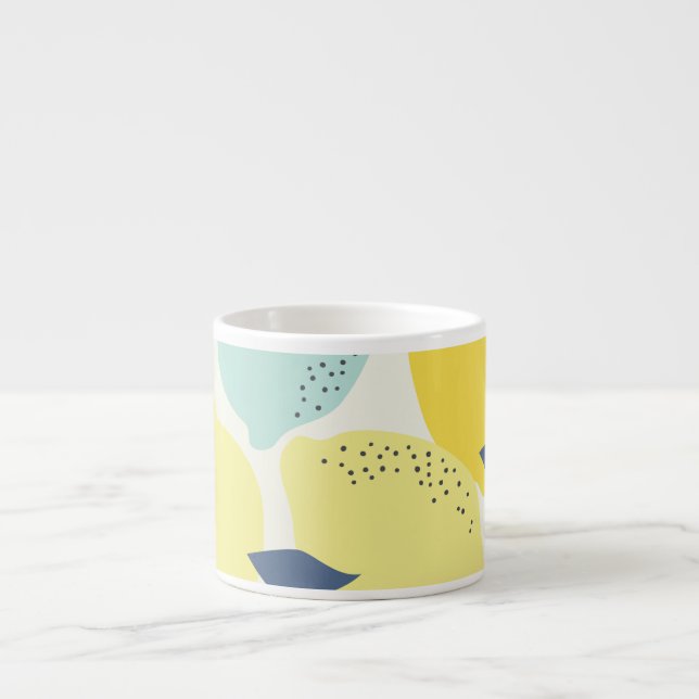 Citrus fruits, vibrant seamless pattern. espresso cup (Front)