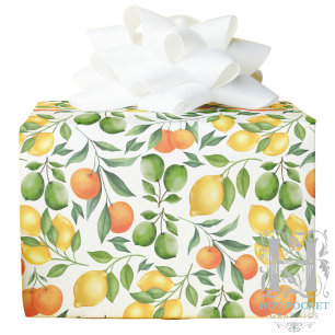 Citrus Fruits Wrapping Paper