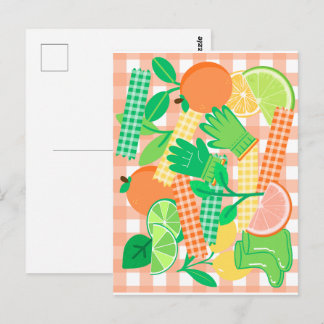 Citrus Garden Bliss Postcard