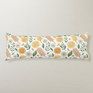 Citrus Garden Body Pillow – Lemon Popsicle & Flora