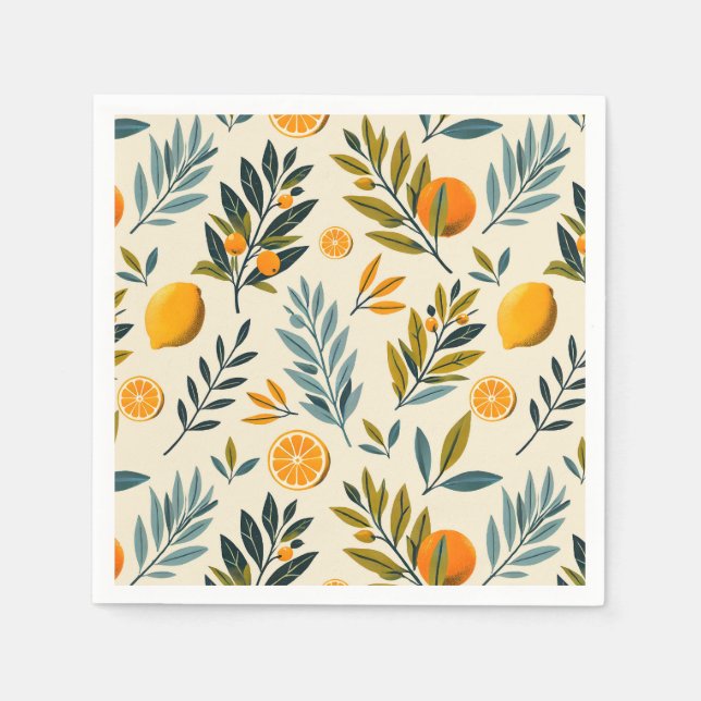 Citrus Garden Napkin (Front)