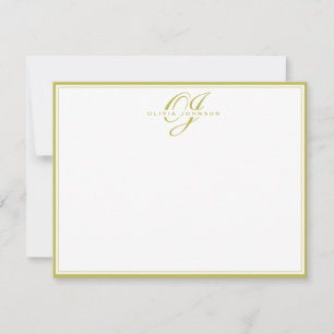 Citrus Green Frame Note Card