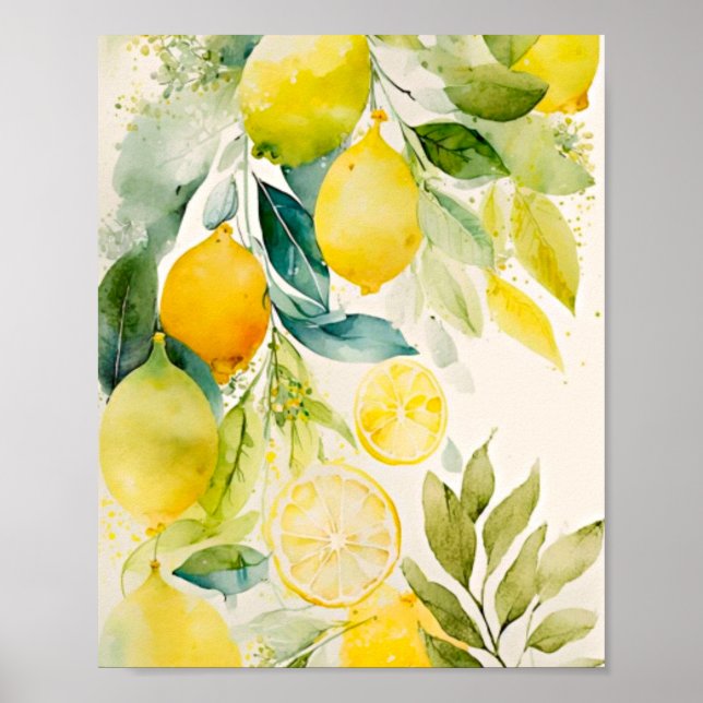 Citrus greenery poster (Front)