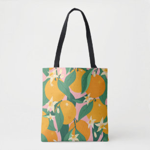 Citrus Hand-Drawn Vintage Style Tote Bag